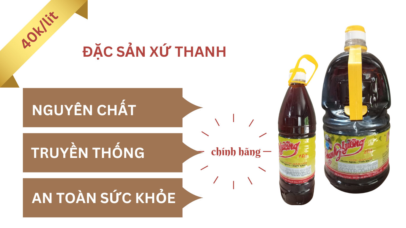 Nước mắm Thanh Hương nguyên chất (40k/lit)