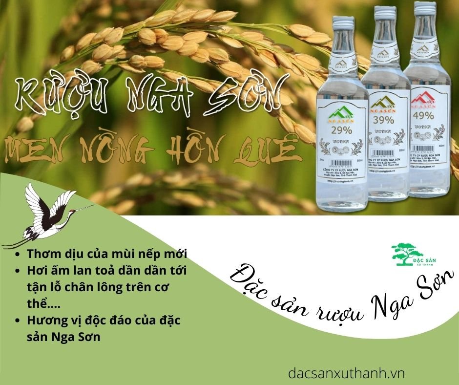 Các loại đặc sản rượu ở Thanh Hóa