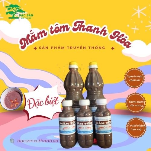 Mắm tôm Thanh Hương đóng chai 1lit