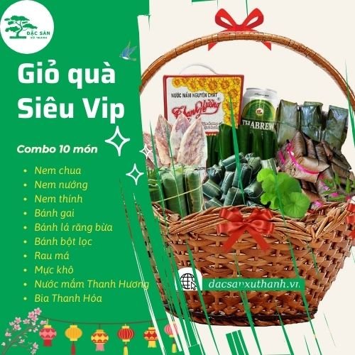 Combo giỏ quà Siêu VIP 1