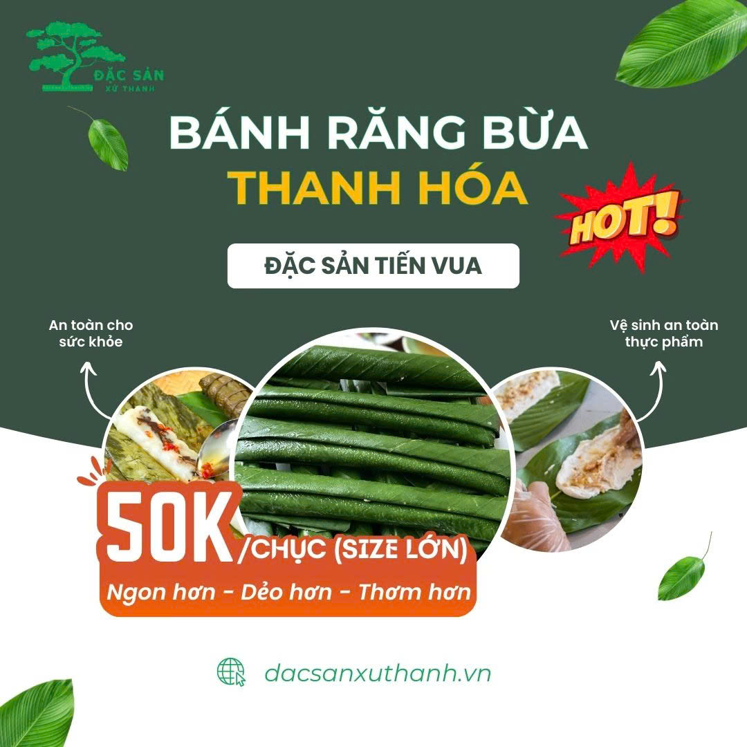 Bánh lá răng bừa size lớn (10 cái)