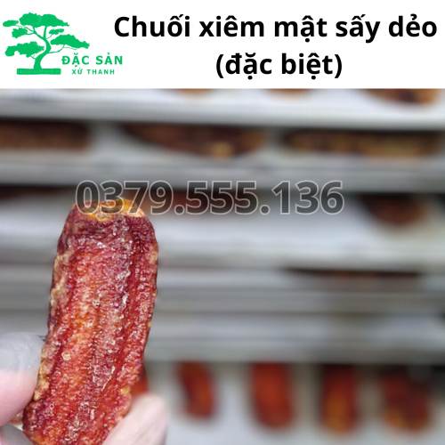 Chuối xiêm mật sấy dẻo tự nhiên không đường (đặc biệt)