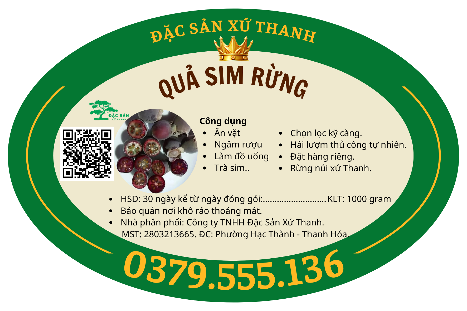 Quả sim rừng tươi (1kg)